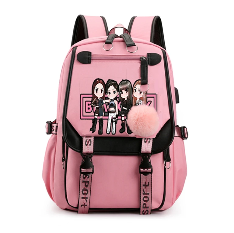 NEW Women girls School Backpacks Anti Theft USB Charge Backpack Waterproof Bagpack School Bags Teenage Travel Bag