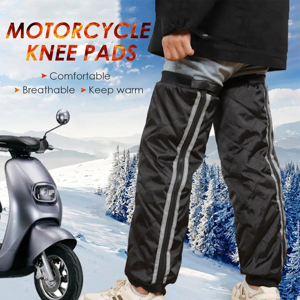 Motorcycle Winter Knee Pads Leg Covers Waterproof Windproof Protectors Warm Knee Pads For Motorcycle Scooter E-bike Trikes