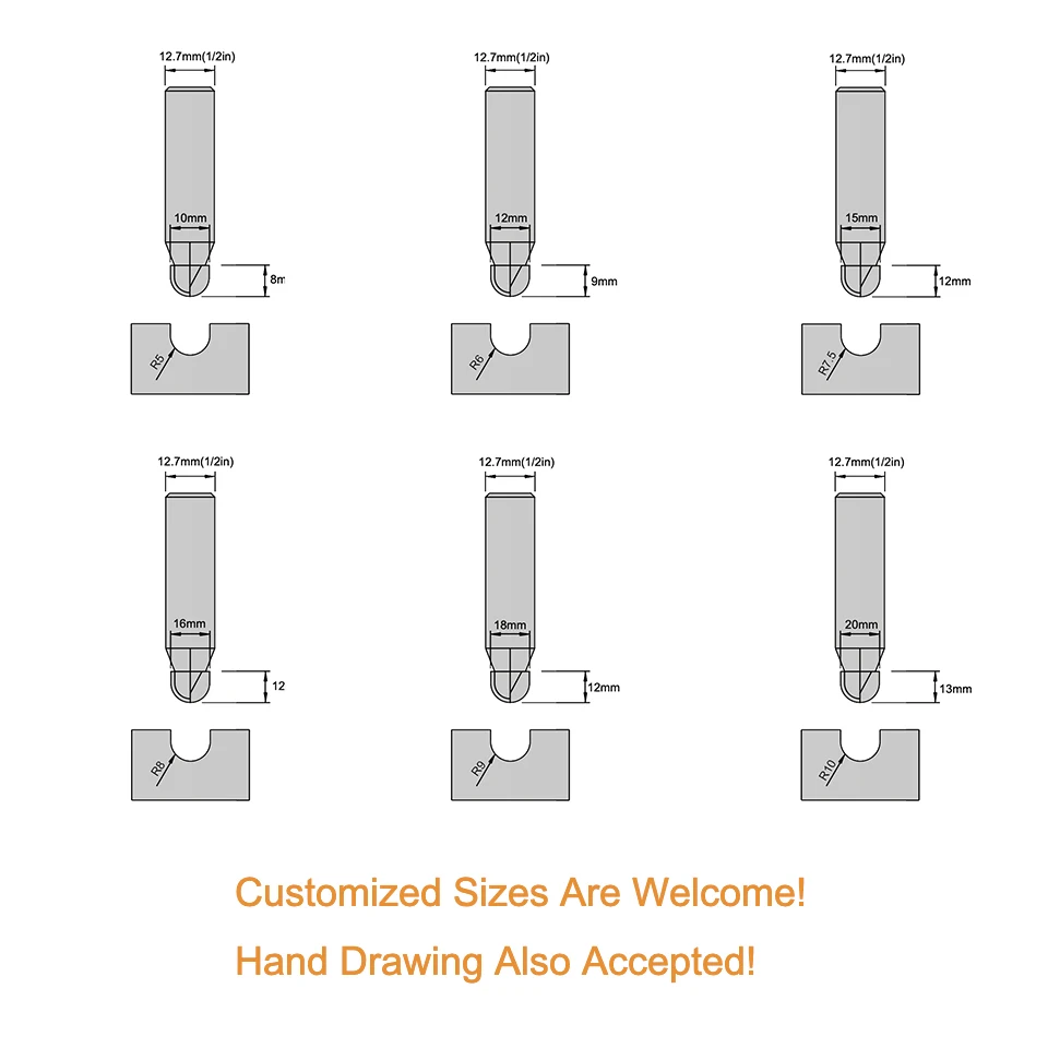 PCD Round Base Router Bit Diamond Round Slot Carving Bit Tool Cabinet Diamond Wood Cutter For Furniture Solid Wood Plywood