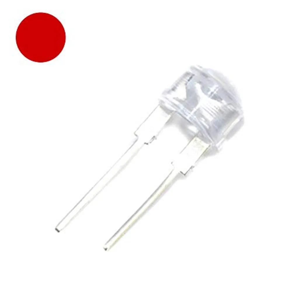 500PCS NEUE F8 8mm 0,25 W 3,0-3,2 V Stroh hut LED Weiß Super helle LED lampe Weitwinkel Transparente LED Lampe Strohhut LED – Detail 10
