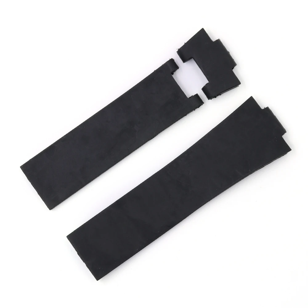 CARLYWET 22*10mm / 25*12mm Waterproof Silicone Rubber Replacement Wrist Watch Band Strap Belt For Ulysse Nardin