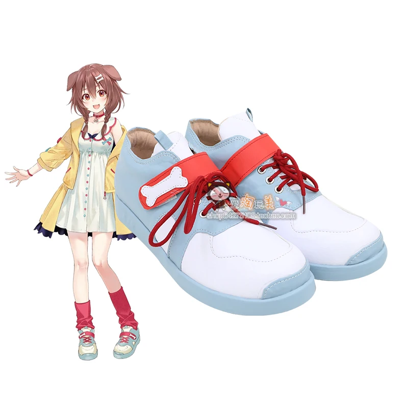 VTuber-zapatos de Cosplay de Inugami Korone para mujer, botas bonitas de Carnaval de Halloween, accesorios de Cosplay hechos a medida