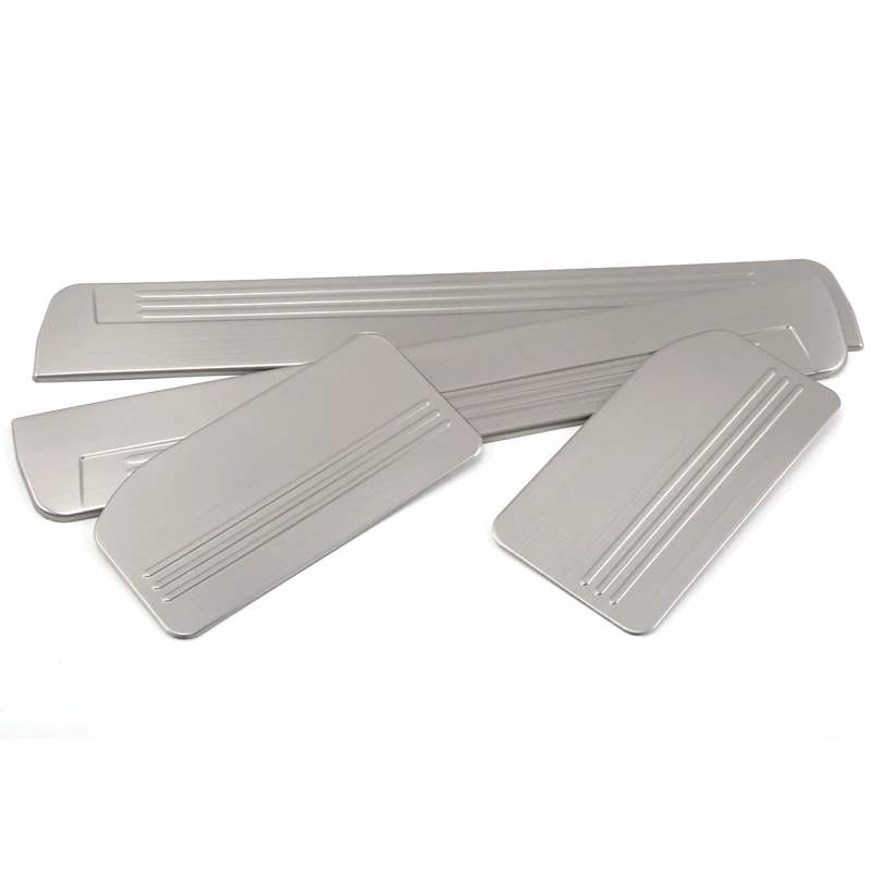 For Mitsubishi Pajero V80 V93 V95 V97 V98 2007-2021 Stainless Door Sill Scuff Plate Pedal Entry Guard Protector Cover