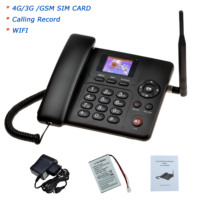 4G LTE Fixed Wireless Phone Router with Wi-Fi, Call Record, SMS, Colorful LCD, TNC Antenna, Multi Language for Office,  Area Use
