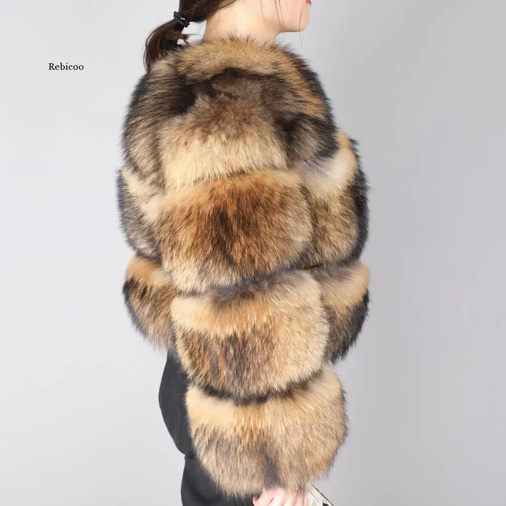 Fur coat Environmental fur winter new style Women's clothing Leather fake fur coat High quality fur Round neck to keep warm