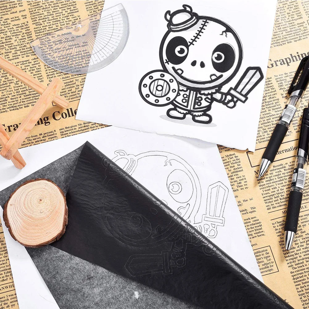 25Pcs/Set Carbon Paper Painting Tracing Paper Graphite Painting Reusable Painting Double Sided Transfer Paper Stationery Supply