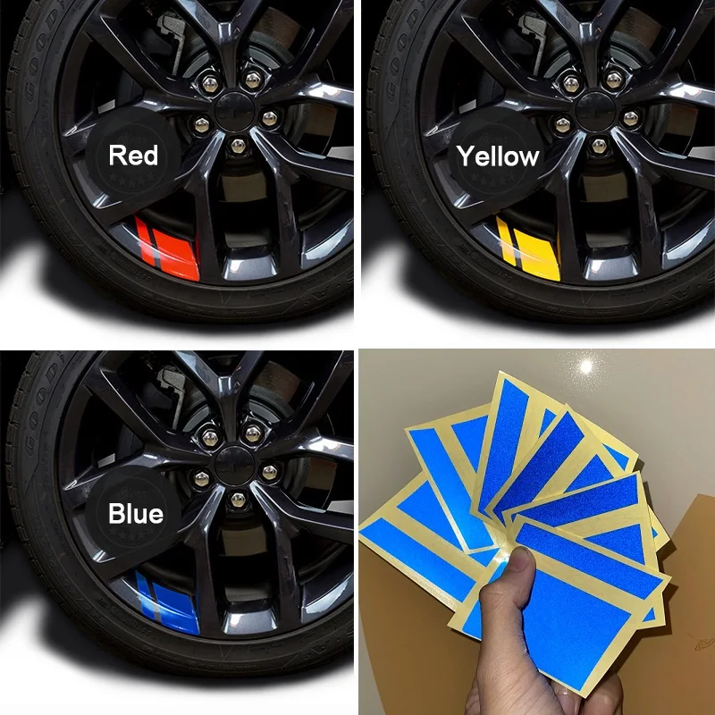 6x Reflective Car Sticker Wheel 18\