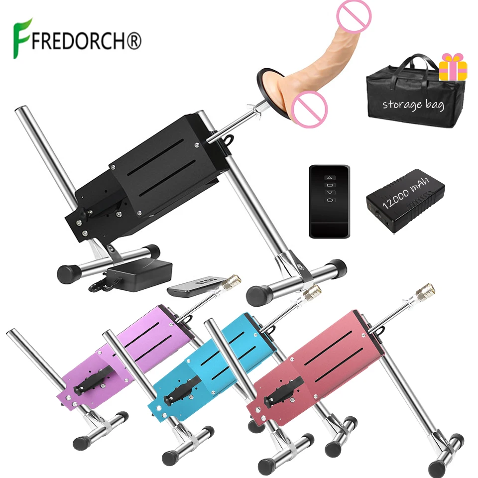 FREDORCH Mute&Powerful Sex Machine Adult Gift, Remote/App Control Love Machines with Dildos Attachments for Mastubation Sex Toys
