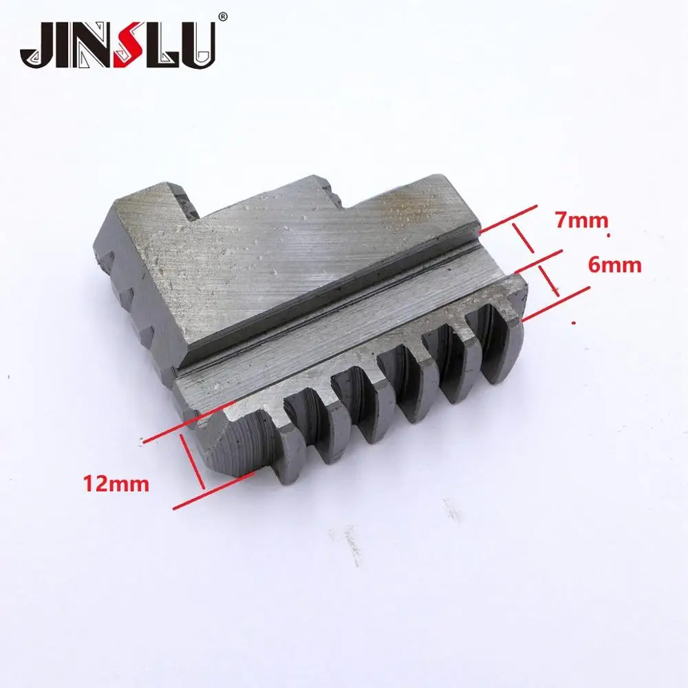 3pcs Check Size on photo First K11-80 K11 80 80mm 3 '' Chuck Inside or Outside Jaws 5 Teeth 3 Jaw Lathe Chuck Cartridge Lathe