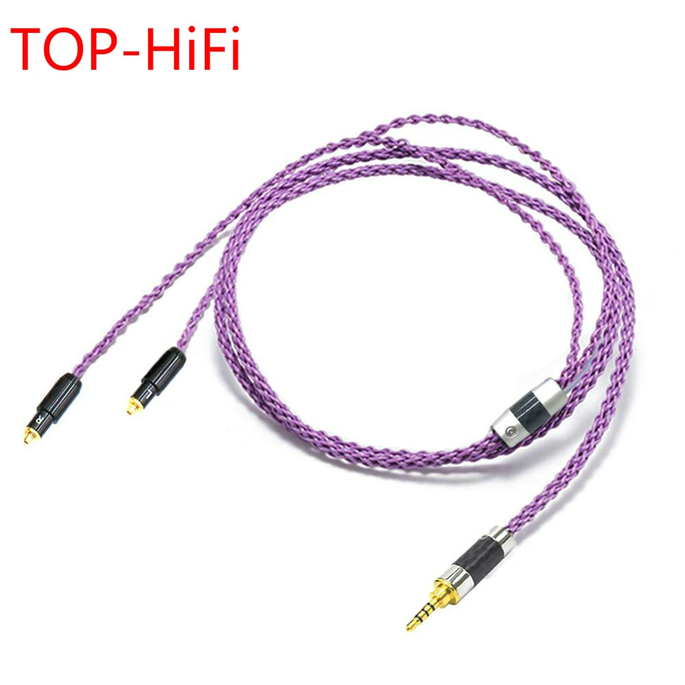 

TOP-HiFi 3.5/6.35/2.5/4.4mm 4pin XLR Balanced Replacement Audio Cable 8core Wire for SRH1540 SR0 SRH1840 SRH1440 Headphones