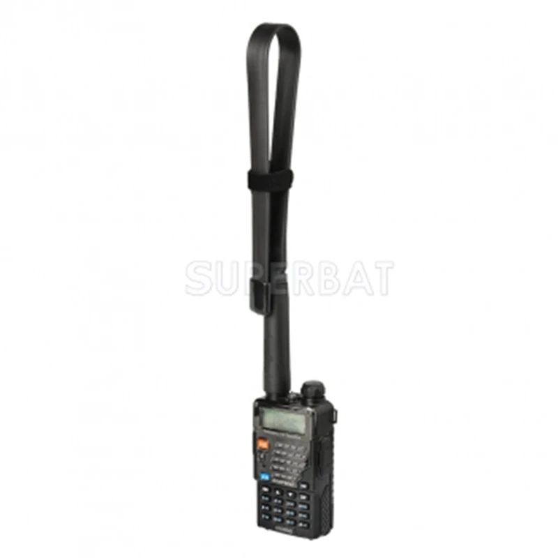 Superbat 136-520MHz Foldable CS Tactical SMA Female Ham Radio Antenna for Wouxun Baofeng BF-F8HP UV-5R UV-82 BF-888S