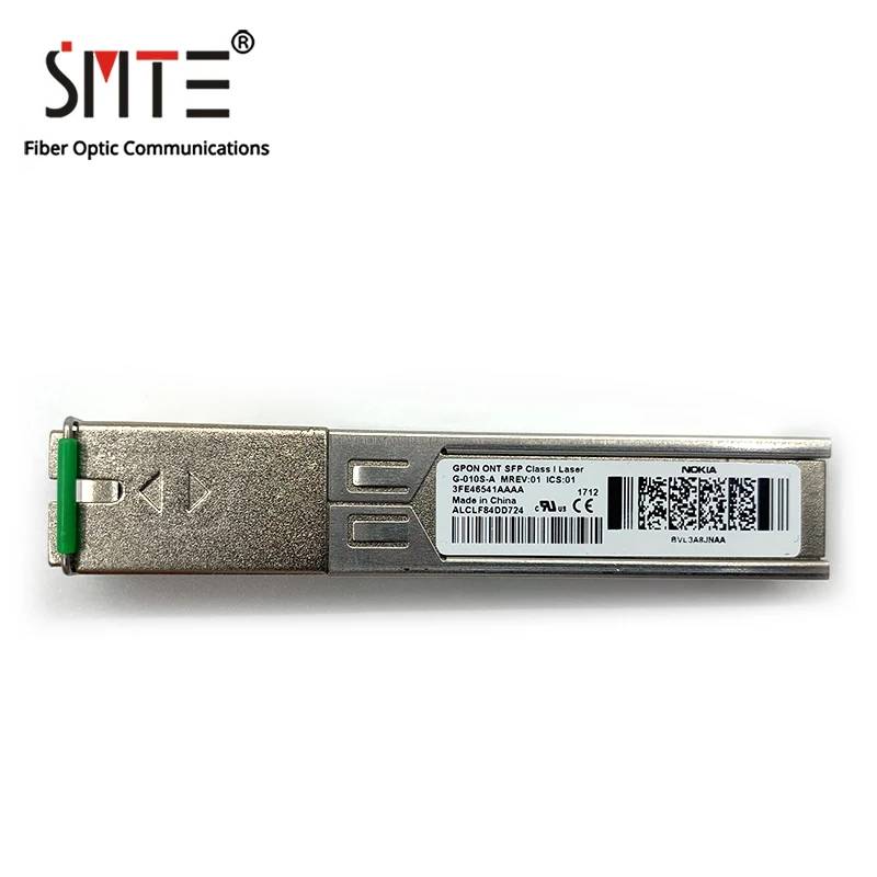 Original 3fe46541aaaa ba ca da G010s-a Gpon Ont Sfp Fibra Óptica Módulo Apenas para Alcatel-lucent Olt Segunda Mão