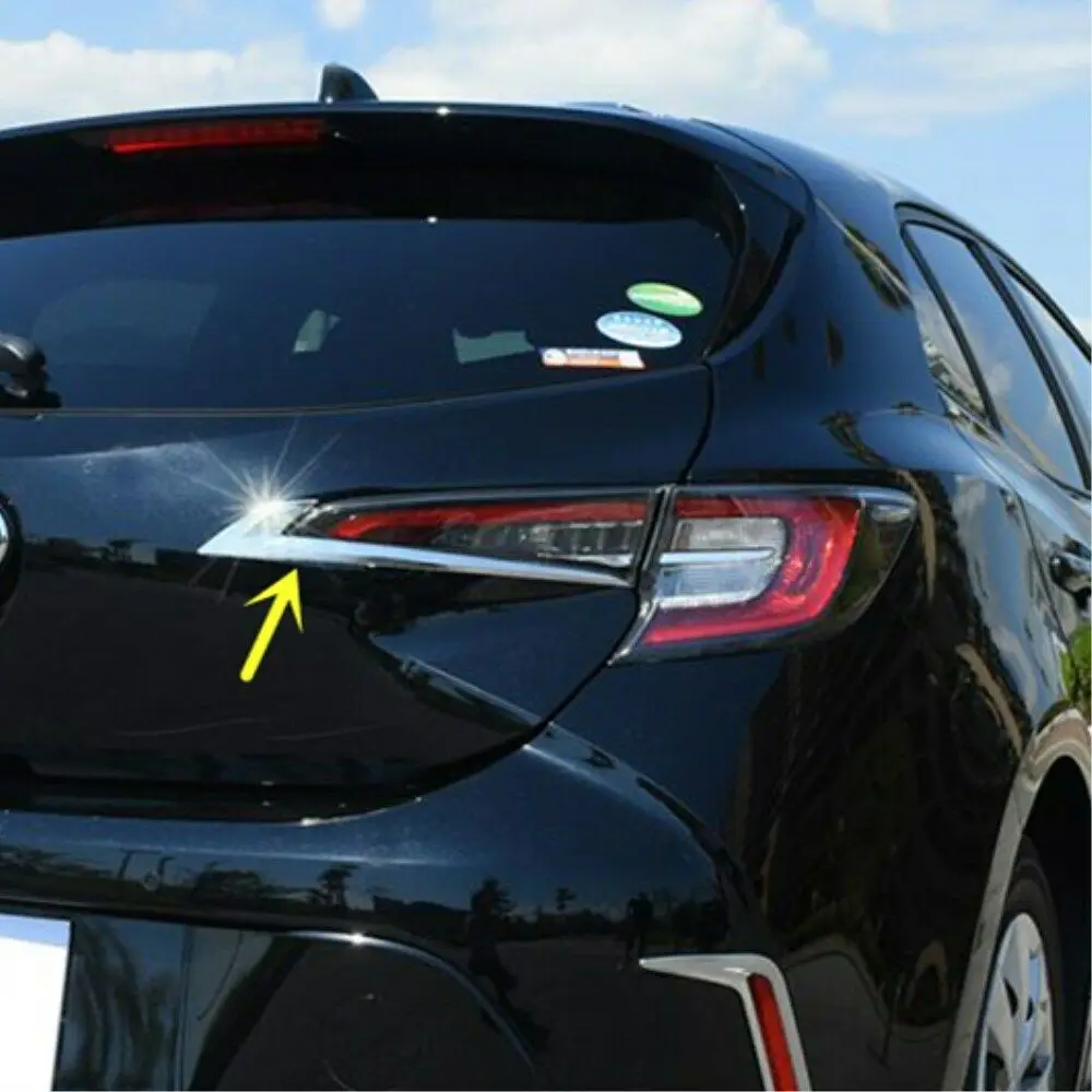 For Toyota Corolla Hatchback Auris Sport Car Tail Lights Eyebrow Rear Lamps Decoration strips Cover Trim  2019 2020