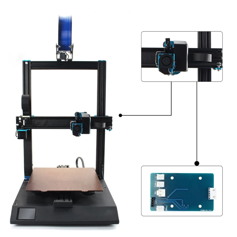 3D Printer Accessories Parts Hot End PCB Adapter Board + 24-pin Cable Kit for Artillery Sidewinder X1