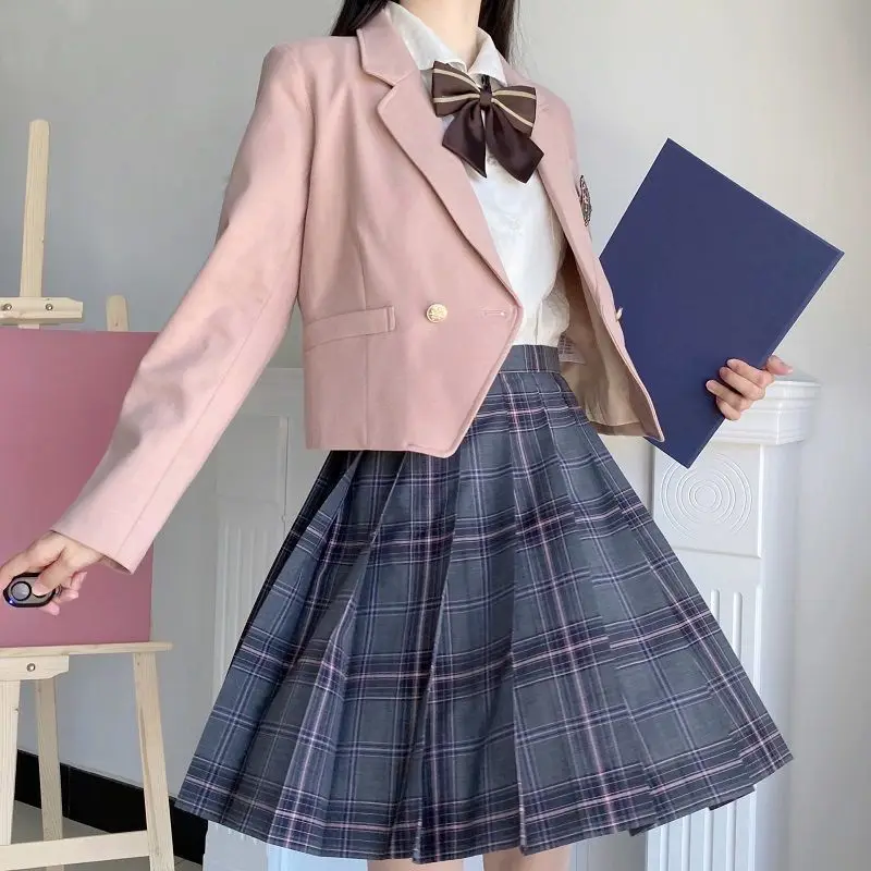 JK Suit Coat Women Girl Black Blazer Suit Jacket Autumn New Top Student College Style Anime Cosplay Costume Cardigan