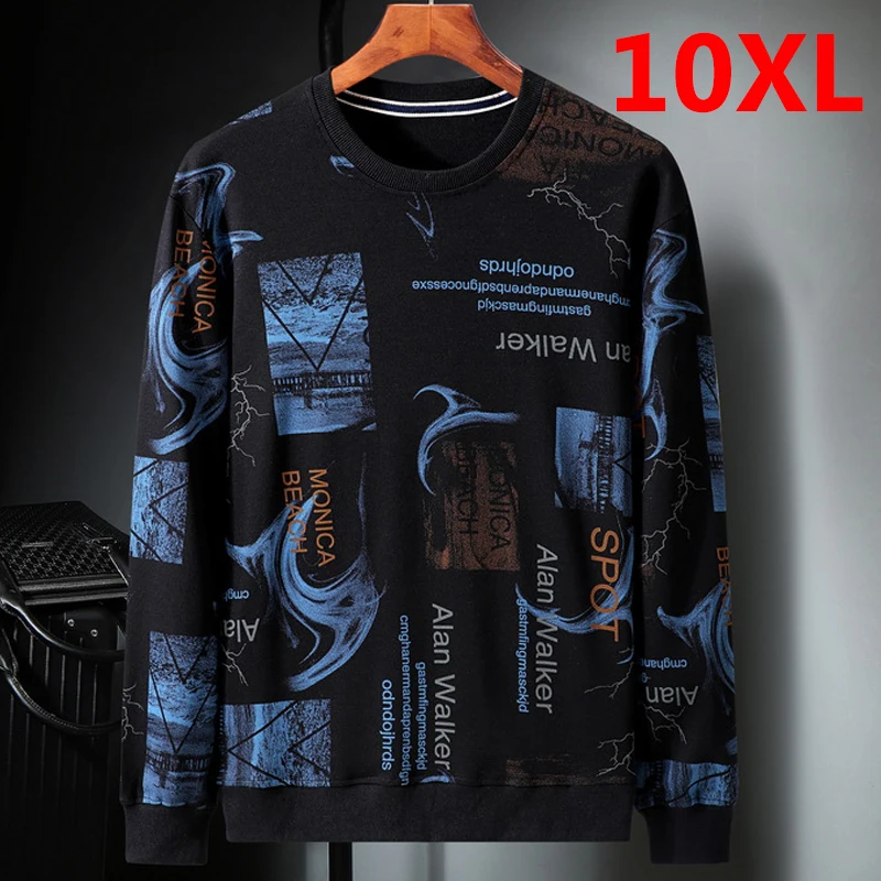 9XL 10XL Sweatshirt Men Big Size Clothes 2020 Autumn Fashion Harajuku Pullover Sweatshirts Oversize Plus Size 9XL 10XL HX478