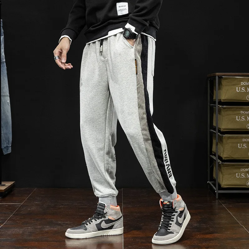 

Large Size Mens Casual Printing Movement Jeans Spring Brand Clothing High-Quality Denim Pants Stripe Comfortable Cotton Trousers