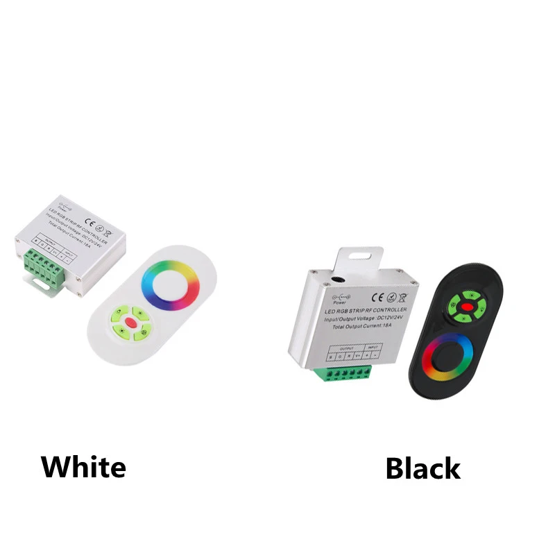 DC12- 24V Wireless RF SMD RGB Led Strip Light Touch Dimmer Remotely Controller Remote Control or LED Strip Lmap