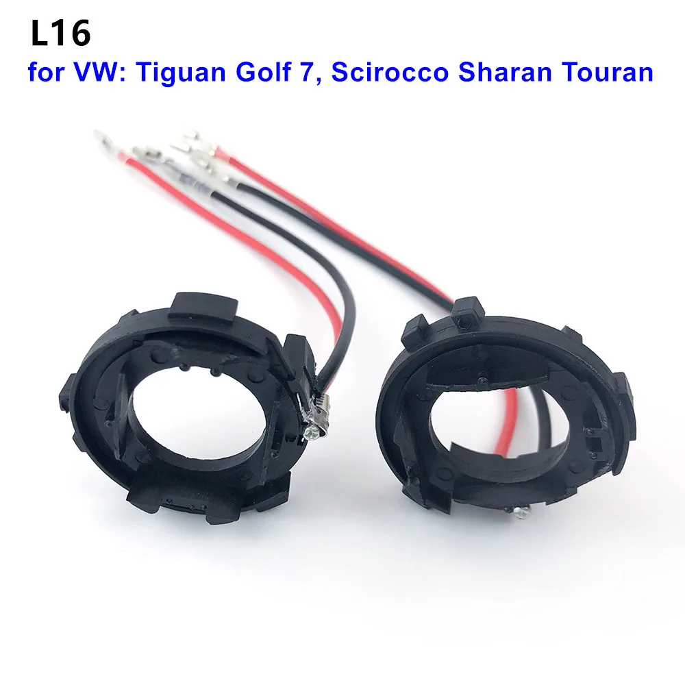 H7 LED Headlight Bulb holder For VW Tiguan Golf 7 Scirocco Sharan Touran golf 5 Jetta H7 LED adaptor