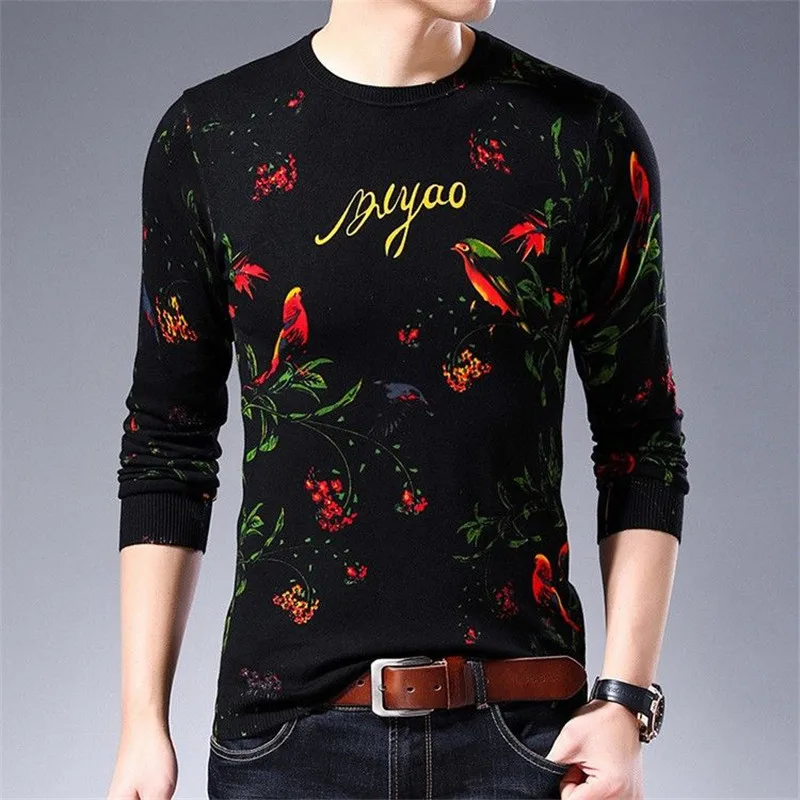 Camiseta de manga larga para hombre, ropa con estampado 3D de personalidad, estilo de tendencia, ropa para jóvenes y de mediana edad, M-4XL, nueva