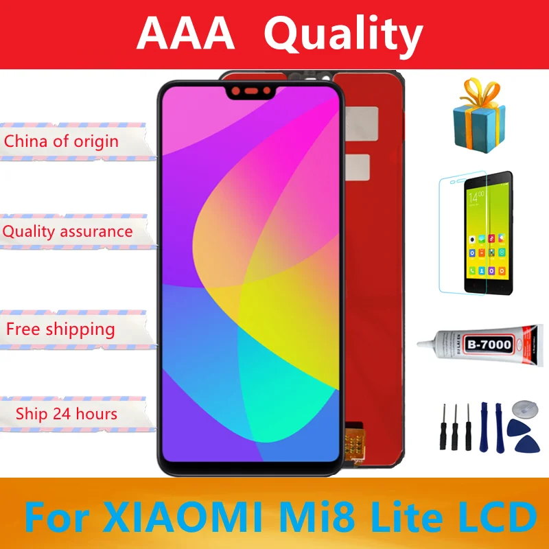 

Original LCD For Xiaomi Mi 8 Lite LCD Display Touch Screen Digitizer Assembly With Frame For Xiaomi Mi8 Lite Mi 8X LCD