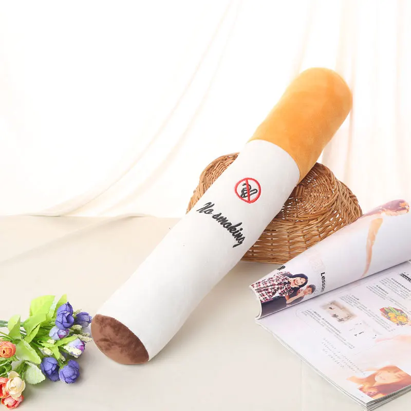 30-110 cm Lustige Rauchen Zylindrische Schlaf Zigarette Kissen Smulation Plüsch Spielzeug Mode Freund Geburtstag Geschenk – Detail 6