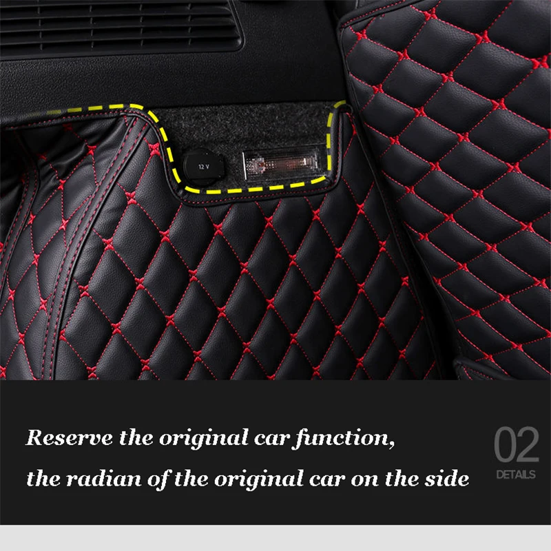 Custom car trunk mat for Hyundai New SantaFe 2006 2007 2008 2009 2010 2011 2012 Non-slip and easy-to-clean custom car trunk mat