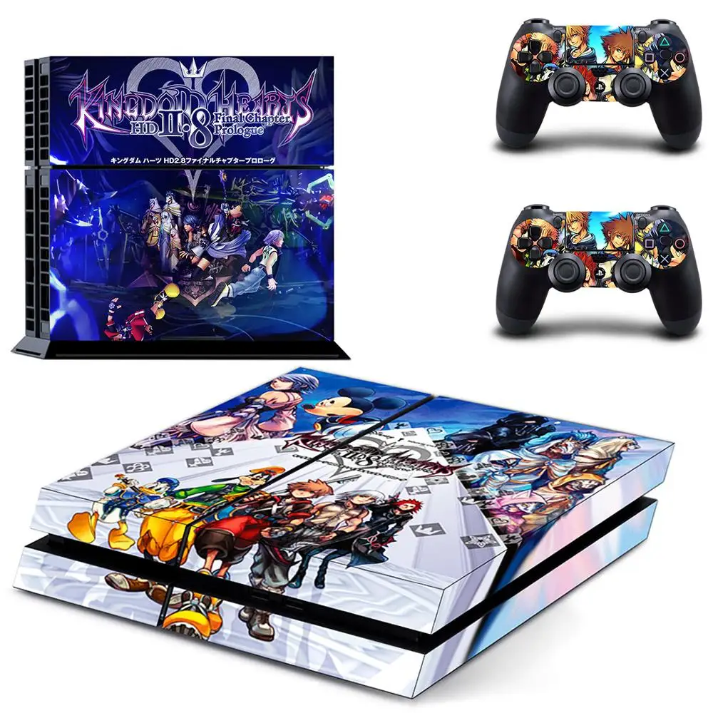 Vương Quốc Trái Tim PS4 Dán Play Station 4 Da PS 4 Miếng Dán Decal Dành Cho Máy Chơi Game PlayStation 4 PS4 Tay Cầm & Bộ Điều Khiển da Vincy