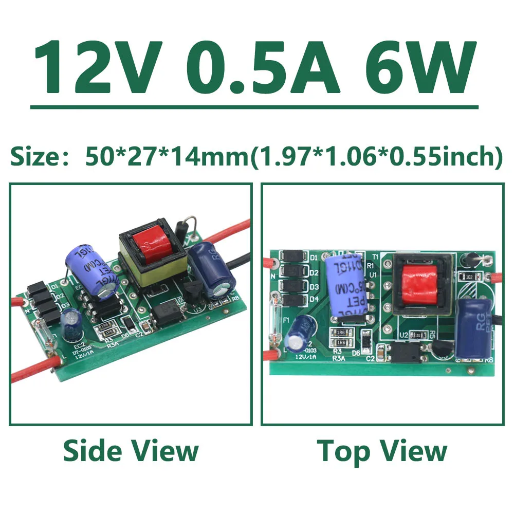 LED Driver 220V 230V To 12V 24V Lights 6W 12W 24W 36W 60W 84W 100W 120W For LED Power Supply 12V Light Transformers For CPU FAN