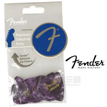 FDR 351 Shape Premium Celluloid Picks Plectra Mediators - Purple Moto, Sell by 1 Piece