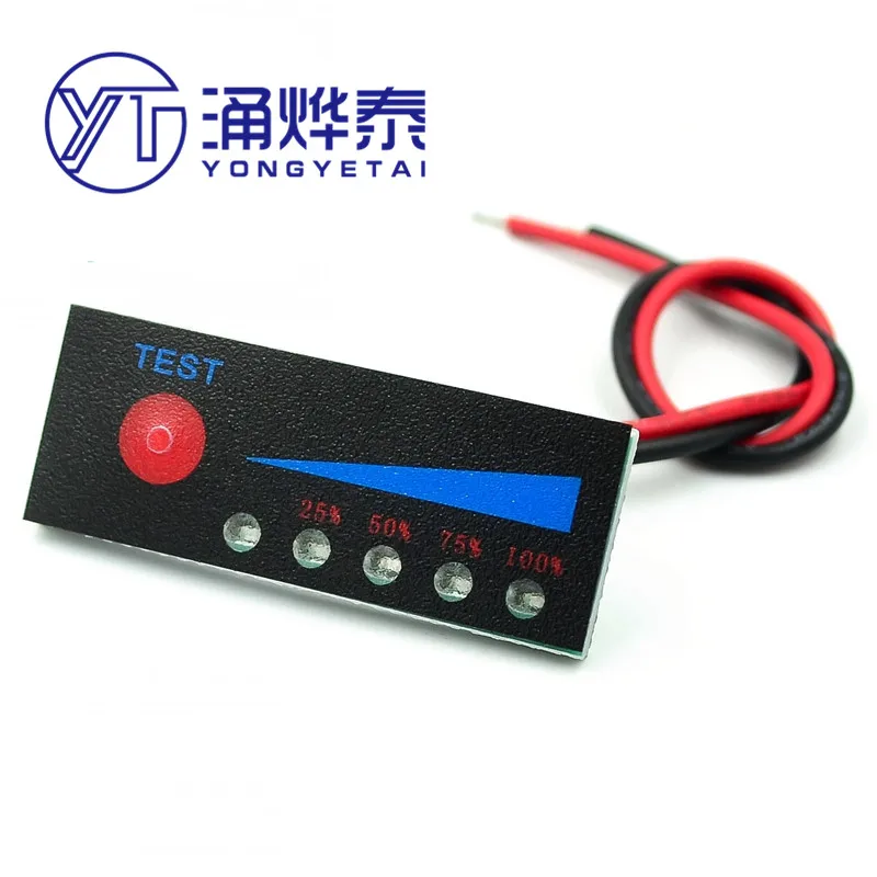Yyt 3.7V 2S/3S/4S Lithium Batterij Power Indicator 12V1 Auto Batterij Indicator board Anti-Reverse-Verbinding