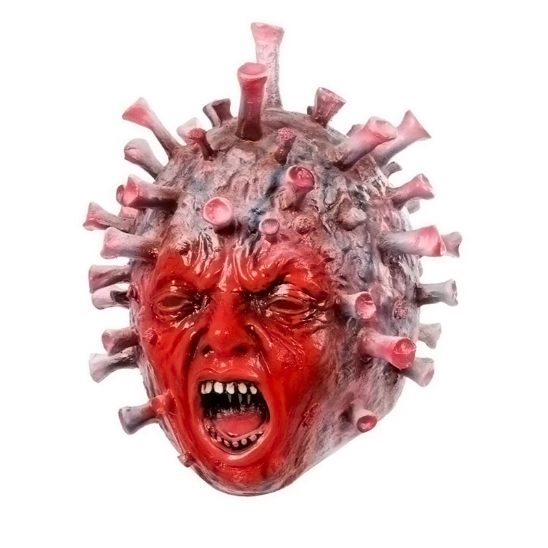 

Novelty Halloween Horror Mask Natural Latex Face Masks Scary Halloween Costume Cuttable Face Cover Horror Halloween Party Toys