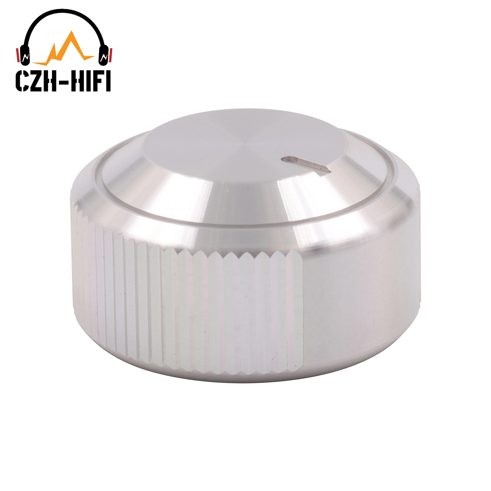 1pc 30x16mm CNC Machined Solid Aluminum Volume Control Knob Button ON for CD Player Amplifier DAC Radio Speaker Potentiometer