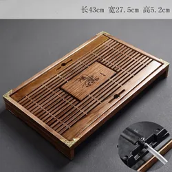 Tea Set, Bamboo Tea Tray ,MelamineTea Table Water Storage Tea Set Table Chinese Pu'er Tea Cup Ceremony Tools Tea Set