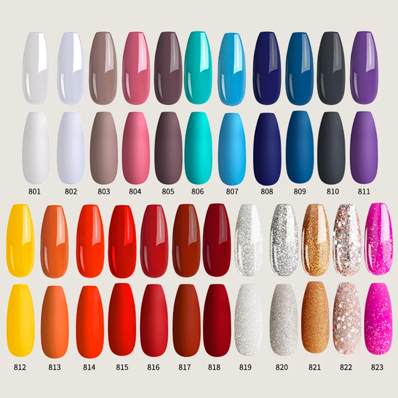 Conjunto de esmaltes de uñas de Gel mate, barniz híbrido para manicura semipermanente, extensión superior mate, capa superior para Base adhesiva