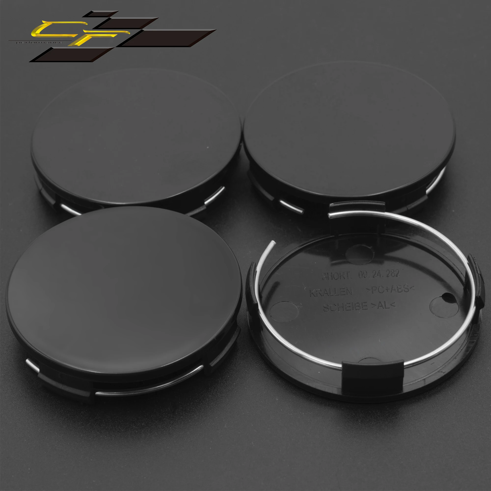

4pcs 65mm Wheel Center Hub Caps For Universal Rim Dust-proof Cover Styling Modification Car Accessories Black Chrome