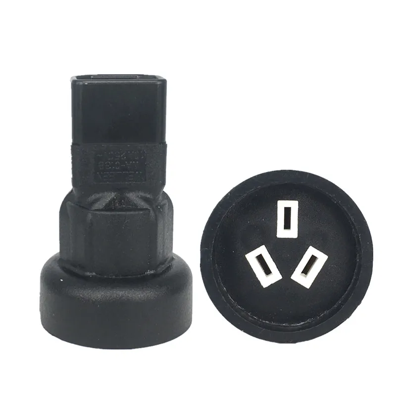 1pcs IEC 320 C14 To SAA Australia 3 Pin Female Power Adapter for PDU UPS AC Plug Converter Socket C14-AU Socket