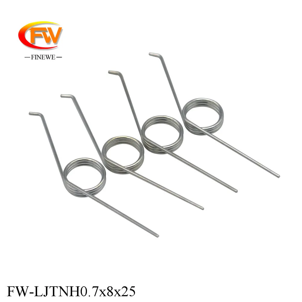 FINEWE 10pcs/Lot Garbage Can Adjustable Wire 0.7mm 3 Coils Spring Steel Torsion Spring