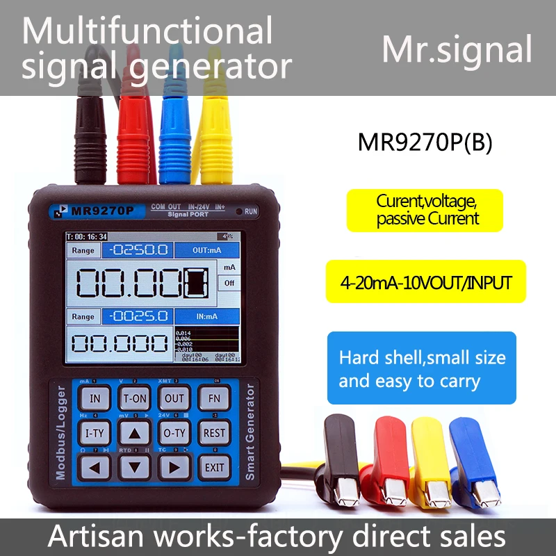 MR9270P 4-20mA generator / 4-20mA calibration Current voltage Signal Pressure transmitter USB Port Rechargeable Mr Signal