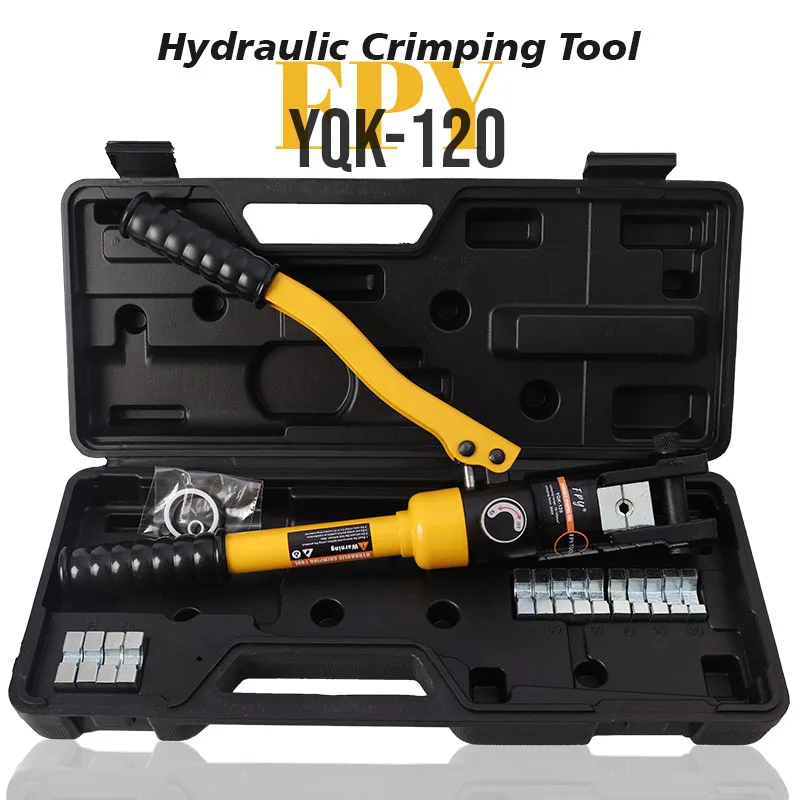 Hydraulic Crimping Tool YQK-120 with Crimping Range from 10-120MM2 Hydraulic Crimping Plier for Cable Lug  CU/AL Connectors