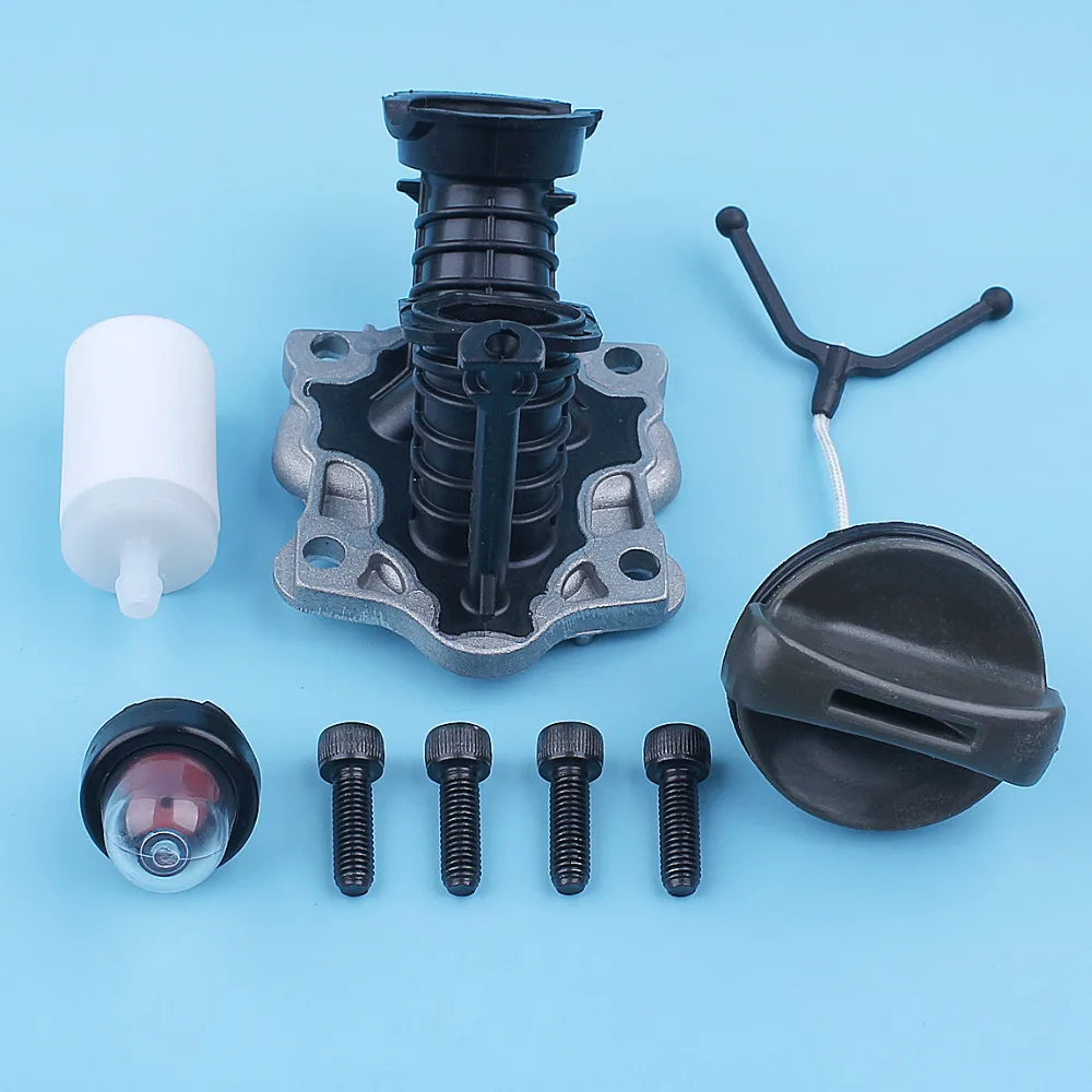 Imagem -04 - Coletor de Admissão de Inicialização da Tubulação de Entrada Kit Tampa Gás Borracha Assy para Husqvarna 445 450 445e 450e Rancher Motosserra 544082301 Peças Reposição