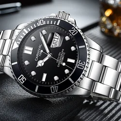 Ghost Series Dive Watch Automatic CARNIVAL Fashion Sport Mechanical Watch Men Sapphire Calendar Luminous Waterproof Montre homme