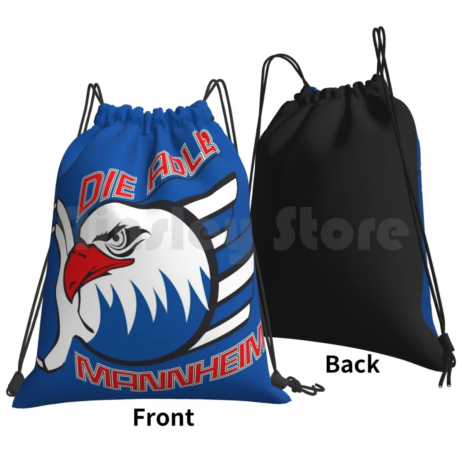 Mannheim Backpack Drawstring Bags Gym Bag Waterproof Mannheim Ice Hockey Team Sport Club Logo Match Game Ice Hockey