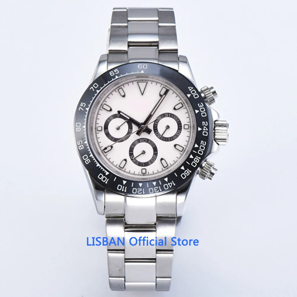 

39mm Automatic Mechanical Mens Watch Sterile Dial Stainless Steel Bracelet Auto Date and Weekday Sport Clock Wristwatch Men