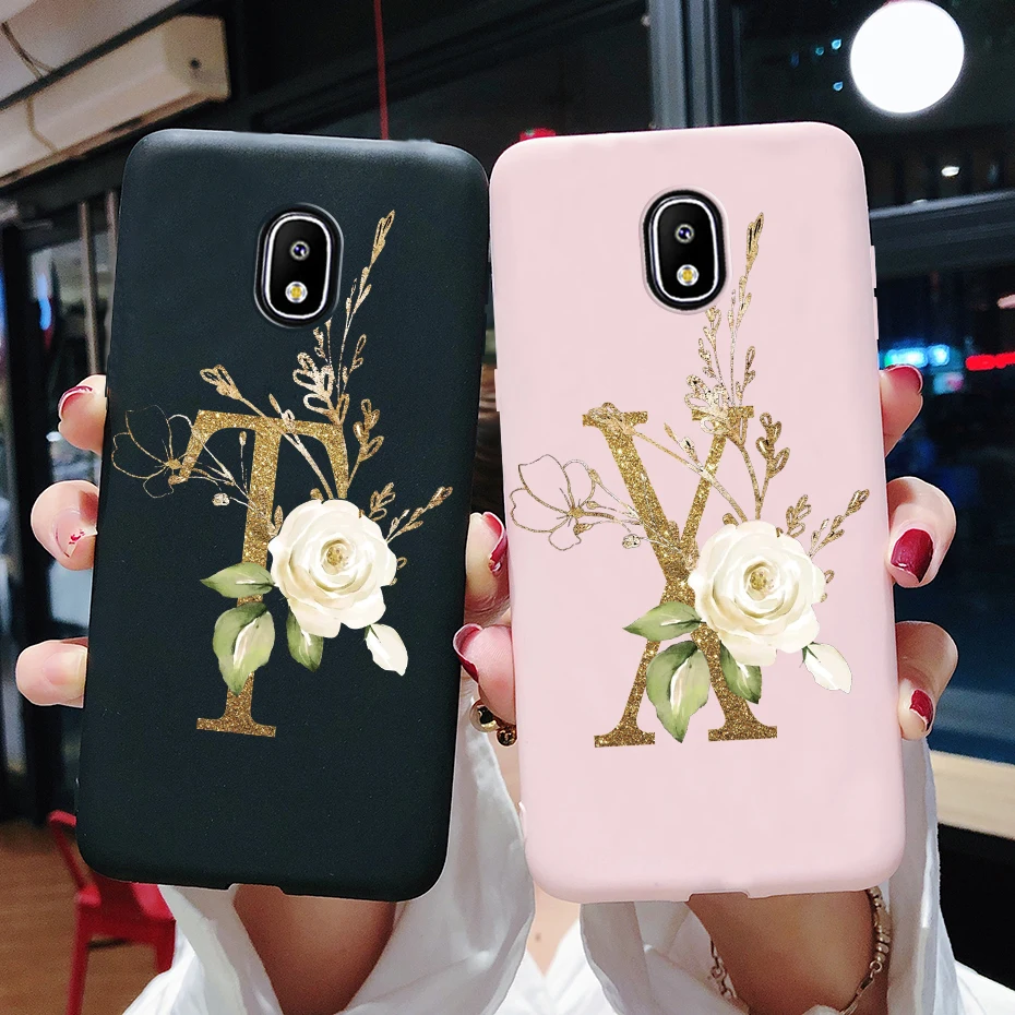 Soft Silicone Cute Letters Phone Case For Samsung Galaxy J7 2017 Cases Cover For Samsung J7 Pro 2017 J730F J 7 J3 J5 2017 Case