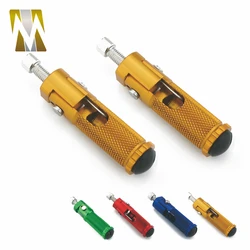 6 Colors Compaitible With Moto Guzzi Aprilia Gilera Runner Motorcycle CNC Universal Foldable Footnotes Rearsets Foot Pegs