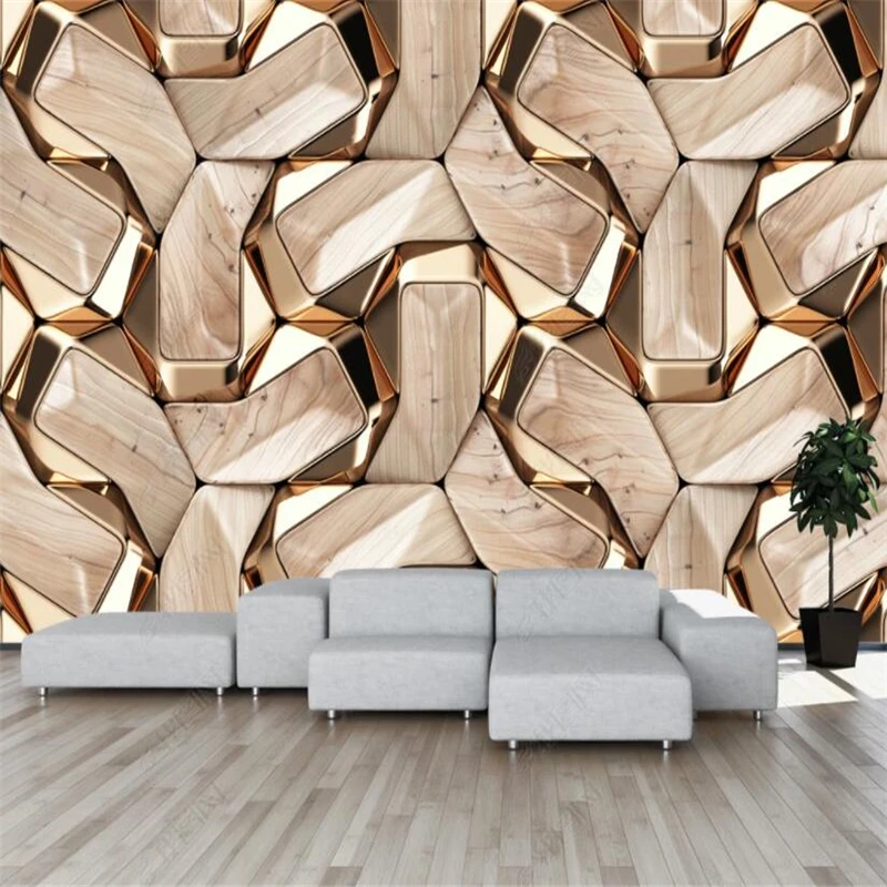 custom marble wallpapers for living room TV background modern wallpaper sofa Home Decoration mural wall covering Wall stickers