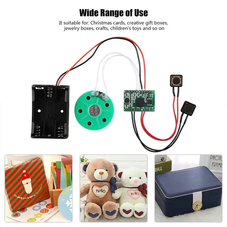 30s Recordable Voice Sound Module Voice Greeting for Christmas/Gifts DIY Greeting Card Module jewelry boxes crafts