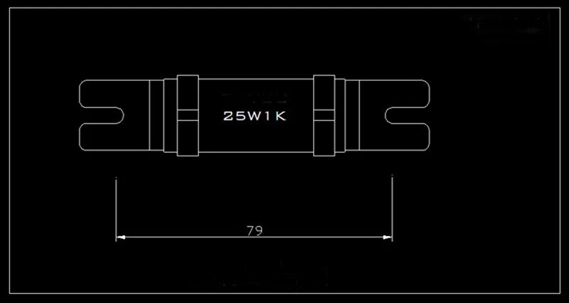 IWISTAO 1Pc 25วัตต์-Inductive Wireต้านทานResistor 300B 2A3แคโทดตัวต้านทาน