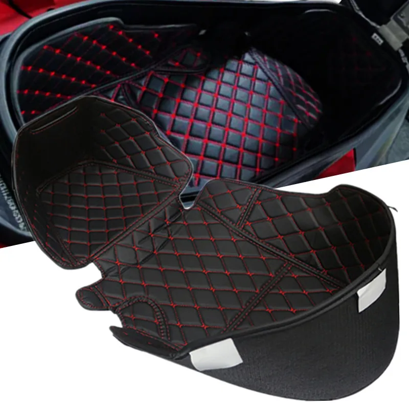 

Motorcycle PU Leather Storage Box Mat Seat Bucket Pad Rear Trunk Cargo Liner Protector For XMAX 300 xmax300 2013-2020